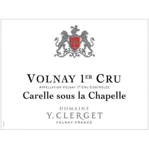 2017 Domaine Y. Clerget, Volnay Premier Cru, Carelle sous la Chapelle 6x75cl