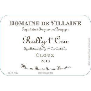 2018 Domaine de Villaine, Rully Premier Cru, Les Cloux Blanc 6x75cl