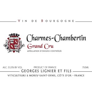 2020 Georges Lignier et Fils, Charmes-Chambertin Grand Cru 6x75cl