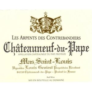2019 Mas Saint Louis, Chateauneuf-du-Pape, Les Arpents des Contrebandiers 6x75cl