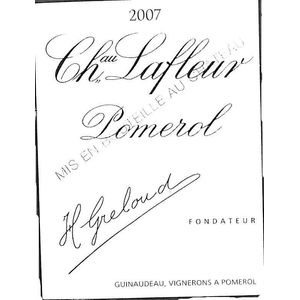 2007 Chateau Lafleur, Pomerol 6x75cl