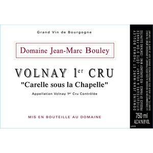 2020 Domaine Jean-Marc Bouley, Volnay Premier Cru, Carelle sous la Chapelle 6x75cl