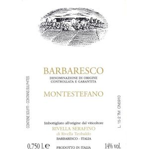 2019 Rivella Serafino, Barbaresco, Montestefano 6x75cl