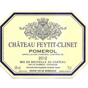 2012 Chateau Feytit-Clinet, Pomerol 12x75cl