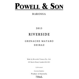 2015 Powell & Son, Riverside Grenache Mataro Shiraz, Barossa Valley 12x75cl