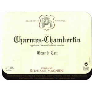 2020 Domaine Stephane Magnien, Charmes-Chambertin Grand Cru 6x75cl