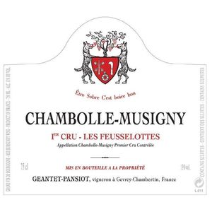 2018 Geantet-Pansiot, Chambolle-Musigny Premier Cru, Les Feusselottes 12x75cl