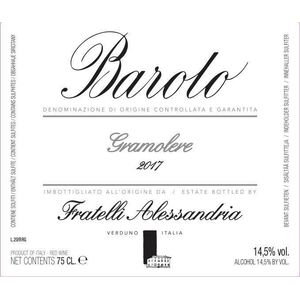 2017 Fratelli Alessandria, Barolo, Gramolere 1x150cl