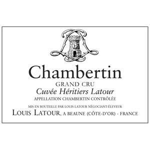 2020 Domaine Louis Latour, Chambertin Grand Cru, Cuvee Heritiers 6x75cl