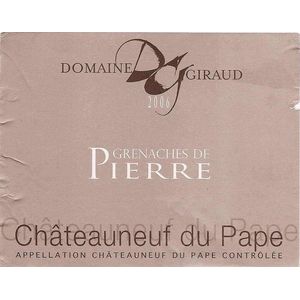 2010 Domaine Giraud, Chateauneuf-du-Pape, De Pierres 6x75cl