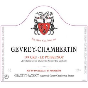 2017 Geantet-Pansiot, Gevrey-Chambertin Premier Cru, Poissenot 12x75cl