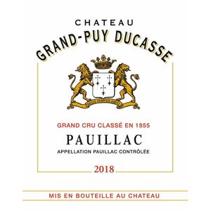 2018 Chateau Grand-Puy Ducasse 5eme Cru Classe, Pauillac 12x75cl