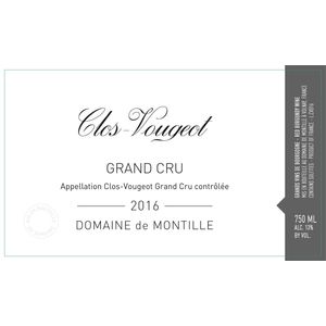 2016 Domaine de Montille, Clos de Vougeot Grand Cru 12x75cl