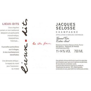 NV Jacques Selosse, Lieux-Dits Cote Faron Grand Cru, Ay 1x75cl