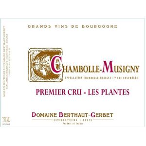 2018 Domaine Berthaut-Gerbet, Chambolle-Musigny Premier Cru, Les Plantes 6x75cl