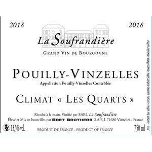 2018 La Soufrandiere, Pouilly-Vinzelles, Les Quarts 6x150cl