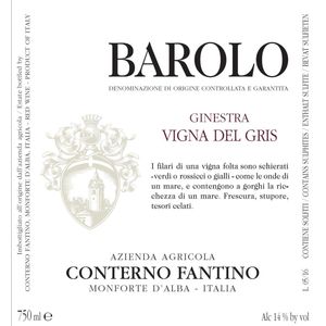 2020 Azienda Agricola Conterno Fantino, Barolo, Ginestra Vigna del Gris 6x75cl