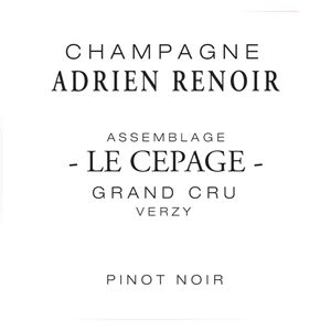 NV Adrien Renoir, Verzy Grand Cru, Le Cepage Pinot Noir 6x75cl