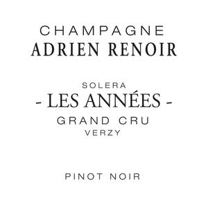 NV Adrien Renoir, Les Annees Solera Pinot Noir Grand Cru, Verzy 6x75cl