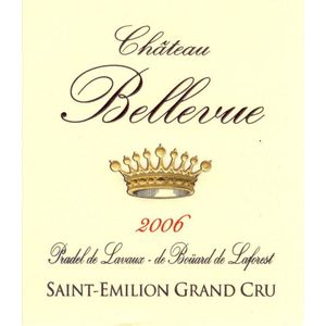 2006 Chateau Bellevue Grand Cru Classe, Saint-Emilion Grand Cru 3x300cl