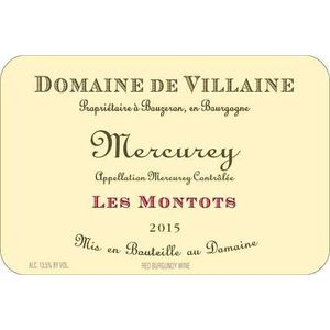 2015 Domaine de Villaine, Mercurey, Les Montots 6x75cl
