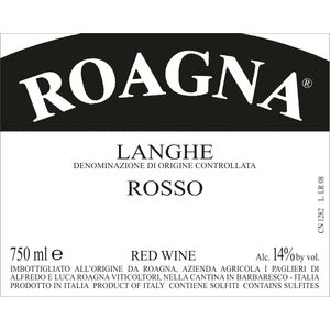 2019 Roagna, Langhe, Rosso 6x75cl