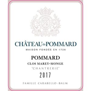 2017 Chateau de Pommard, Pommard, Clos Marey-Monge Chantrerie 6x75cl