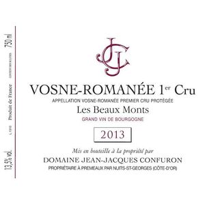 2018 Domaine Jean-Jacques Confuron, Vosne-Romanee Premier Cru, Les Beaux Monts 3x150cl