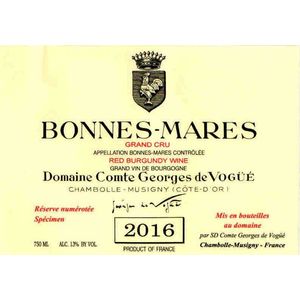 2016 Domaine Comte Georges de Vogue, Bonnes Mares Grand Cru 6x75cl