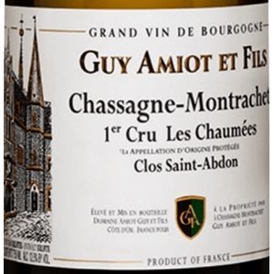 2019 Guy Amiot et Fils, Chassagne-Montrachet Premier Cru, Les Chaumees Clos Saint-Abdon 6x75cl