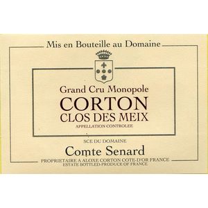 2018 Comte Senard, Corton Grand Cru, Clos des Meix 6x75cl