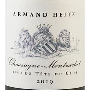 2019 Armand Heitz, Chassagne-Montrachet Premier Cru, Tete du Clos 6x75cl