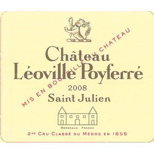 2008 Chateau Leoville Poyferre 2eme Cru Classe, Saint-Julien 12x75cl