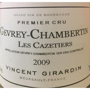 2009 Vincent Girardin, Gevrey-Chambertin Premier Cru, Les Cazetiers 6x150cl