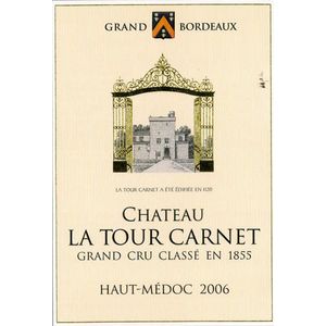 2006 Chateau La Tour Carnet 4eme Cru Classe, Haut-Medoc 12x75cl