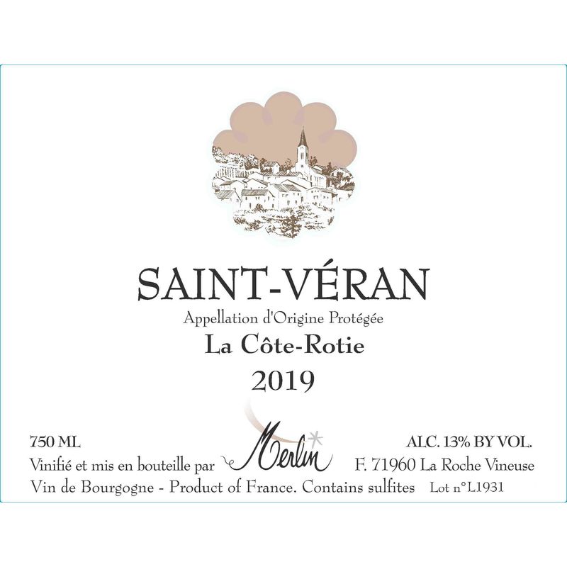 2019 Olivier Merlin, Saint-Veran, La Cote Rotie 6x75cl