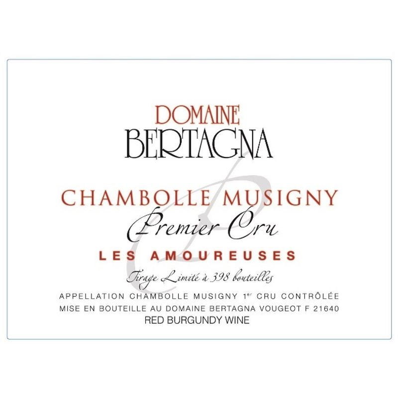 2022 Domaine Bertagna, Chambolle-Musigny Premier Cru, Les Amoureuses 6x75cl