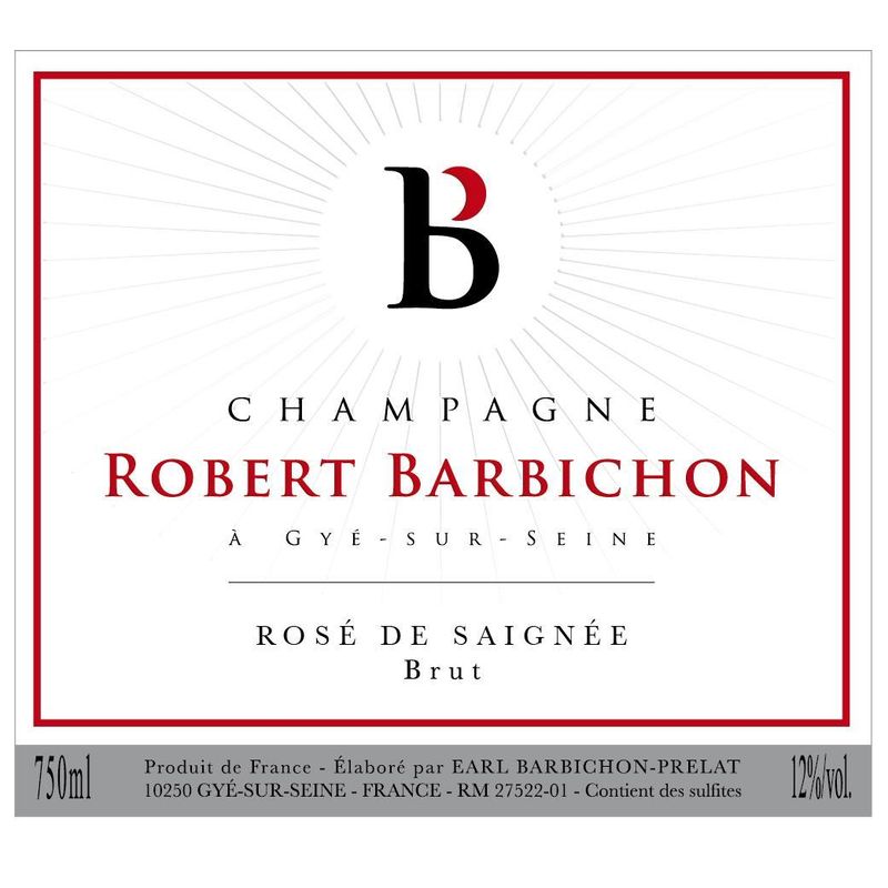NV Barbichon, Rose Saignee Brut 6x75cl