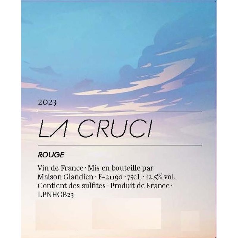 2023 Maison Glandien, La Cruci, VdF 6x75cl