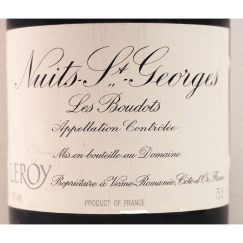2013 Domaine Leroy, Nuits-Saint-Georges Premier Cru, Les Boudots 3x75cl
