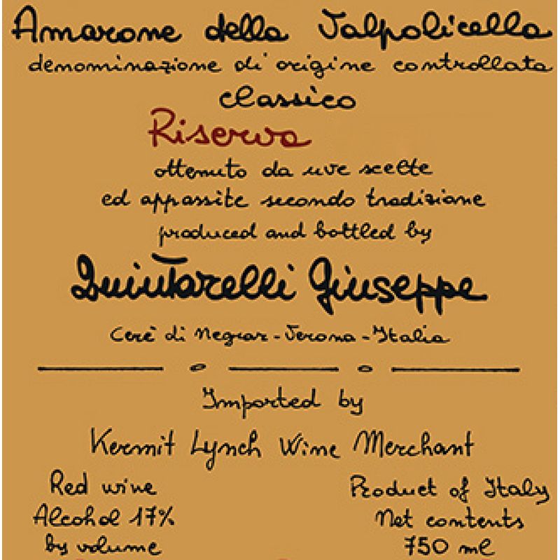 2011 Quintarelli Giuseppe, Amarone della Valpolicella, Classico Riserva 1x150cl