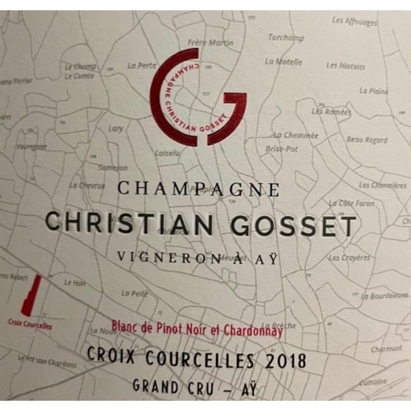 2018 Christian Gosset, Croix Courcelles Grand Cru, Ay 6x75cl