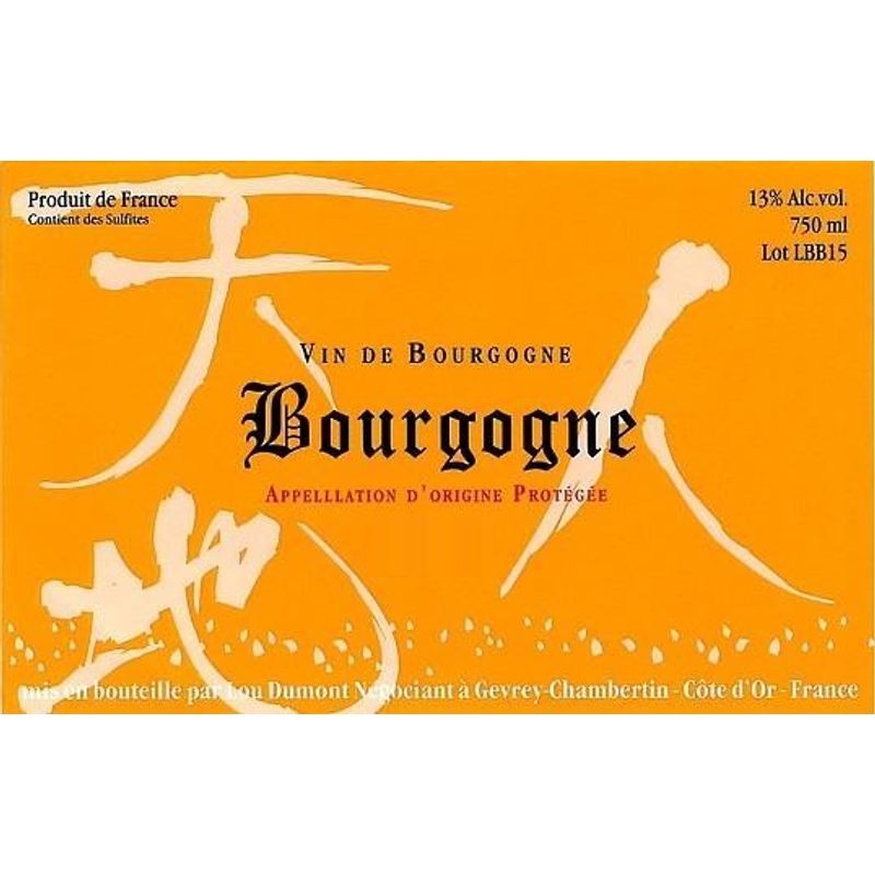 2022 Lou Dumont, Bourgogne, Rouge 12x75cl