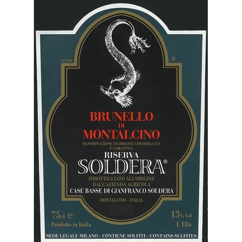 2004 Soldera Case Basse, Brunello di Montalcino, Riserva 1x150cl