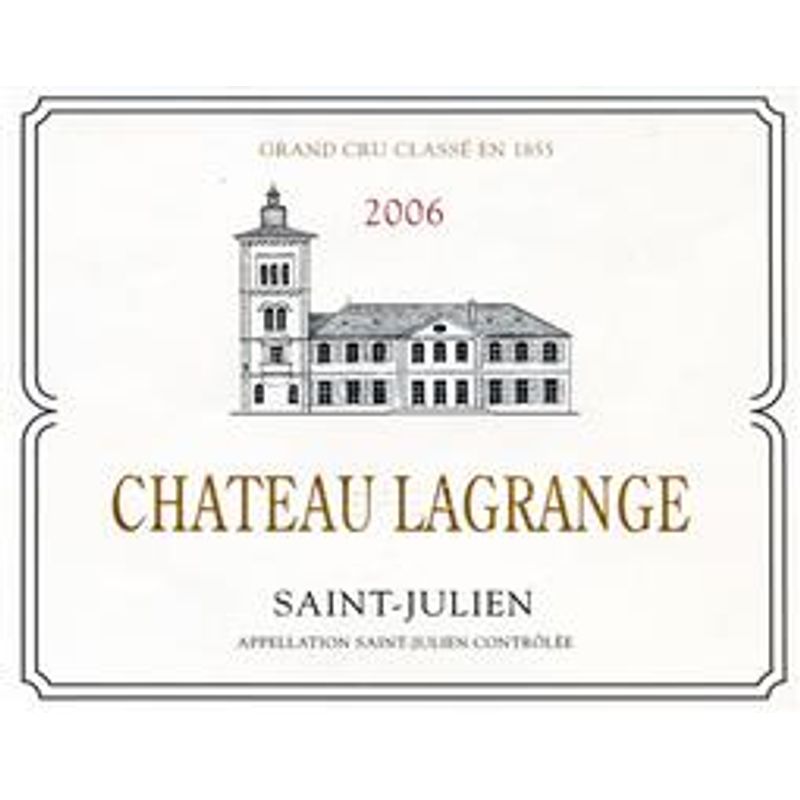 2006 Chateau Lagrange 3eme Cru Classe, Saint-Julien 6x150cl