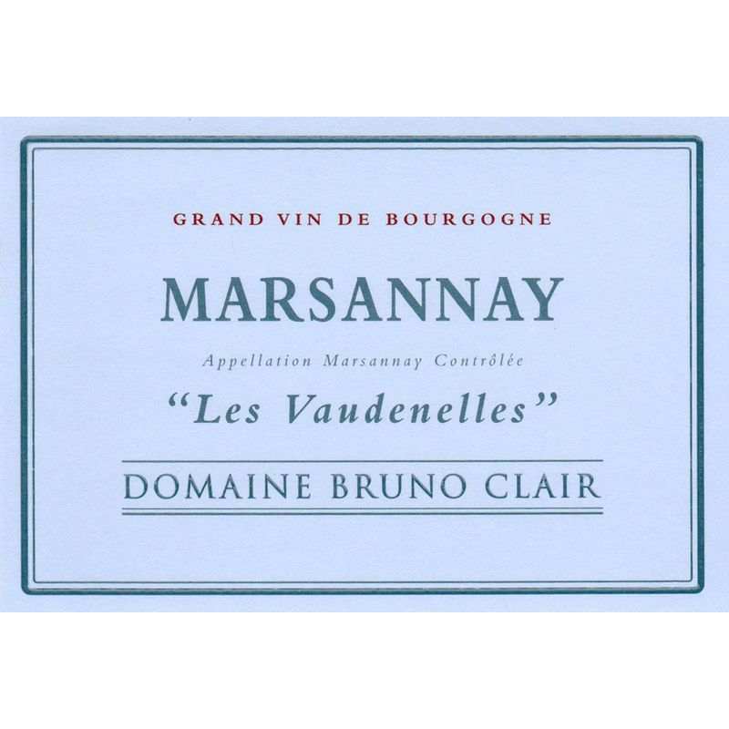 2022 Domaine Bruno Clair, Marsannay, Les Vaudenelles 6x75cl
