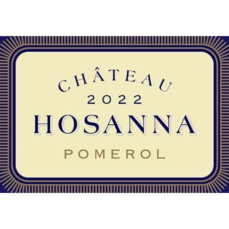 2022 Chateau Hosanna, Pomerol 6x75cl