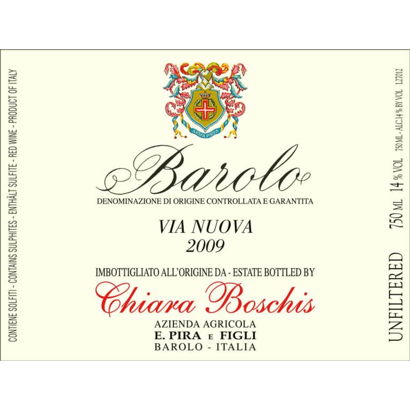 2009 Chiara Boschis (Azienda Agricola E. Pira e Figli), Barolo, Via Nuova 12x75cl