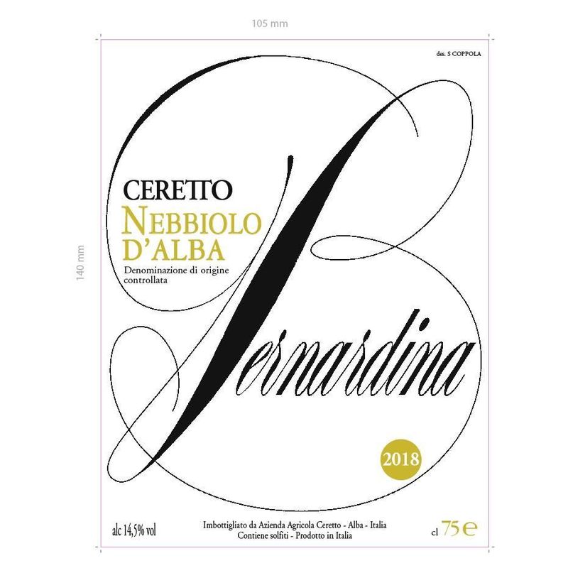2020 Ceretto, Nebbiolo d'Alba 6x75cl