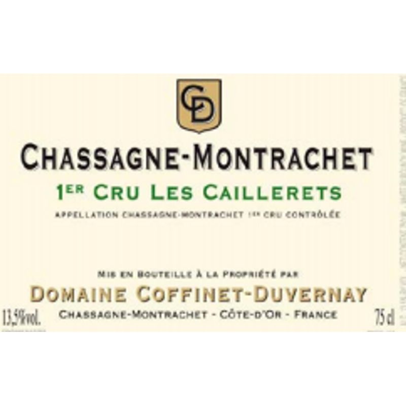 2020 Domaine Coffinet-Duvernay, Chassagne-Montrachet Premier Cru, Cailleret 6x75cl